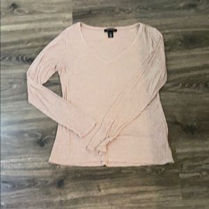 WHBM long sleeve V neck tee shirt